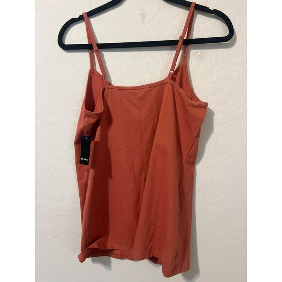 Torrid Sz 1 (US 14/16 1X) Burnt Orange Spaghetti Strap Camisole Tank Top - Picture 7 of 7